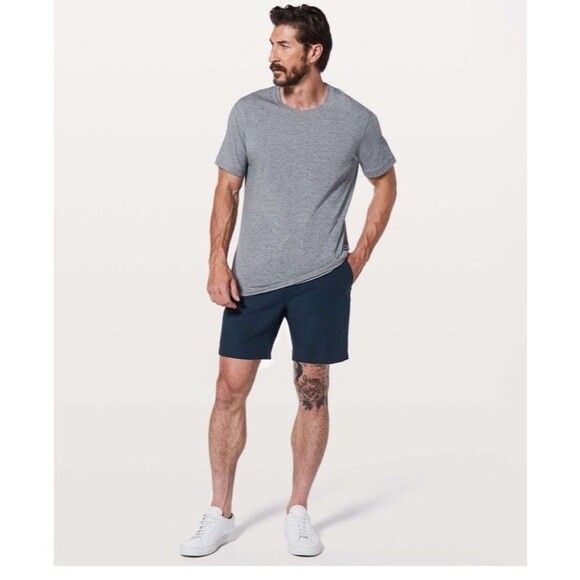 Men's XL Lululemon Bowline Short 8” NAVY Ripstop Drawstring Hybrid Shorts - Picture 1 of 9